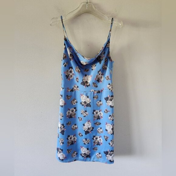 ARITZIA | Sunday Best Spencer Mini Dress Blue Floral Sz SMALL - Picture 5 of 10